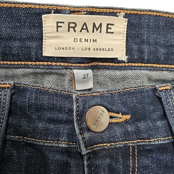 FRAME Womens Le Skinny de Jeanne Denim Jeans Size 27 Queens Way Made In USA - Picture 3 of 10
